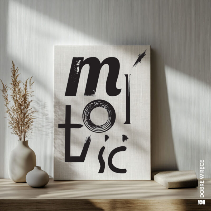 „Miłość” – grafika na płótnie