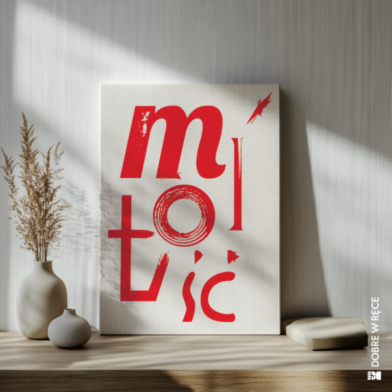 „Miłość” – grafika na płótnie - obrazek 2