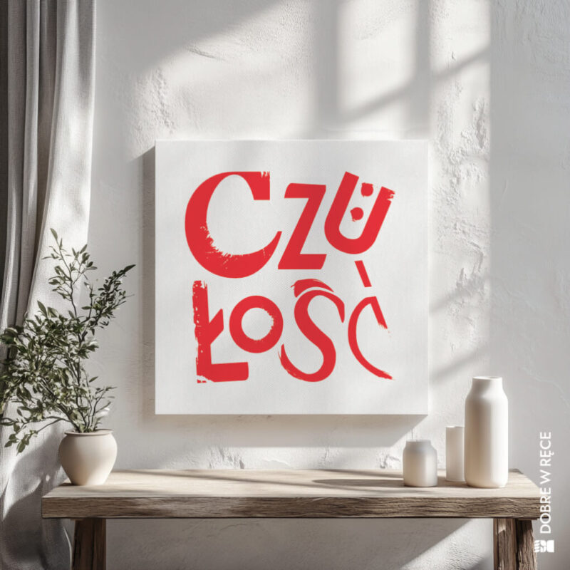 „Czułość” – grafika na płótnie - obrazek 3