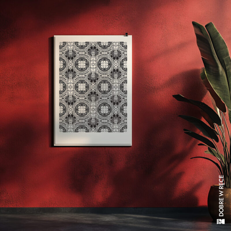 Plakat "Dola" – czarny pattern - obrazek 2